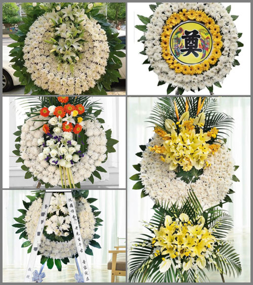 山西运城临猗县北景乡张村堡村花圈速递
